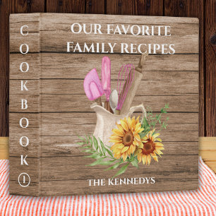 Classeur Livre de cuisine Farmhouse Family Recette de tourn