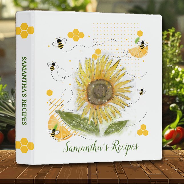 Classeur Livre de cuisine moderne Sunflower Recette (Créateur téléchargé)