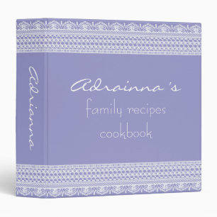 Classeur Livre de cuisine vintage chic de recettes de