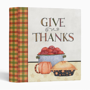 Classeur Livre de cuisinier de thanksgiving