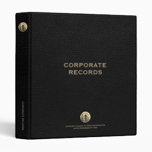 Classeur Livre de dossiers d'entreprise Impression en cuir