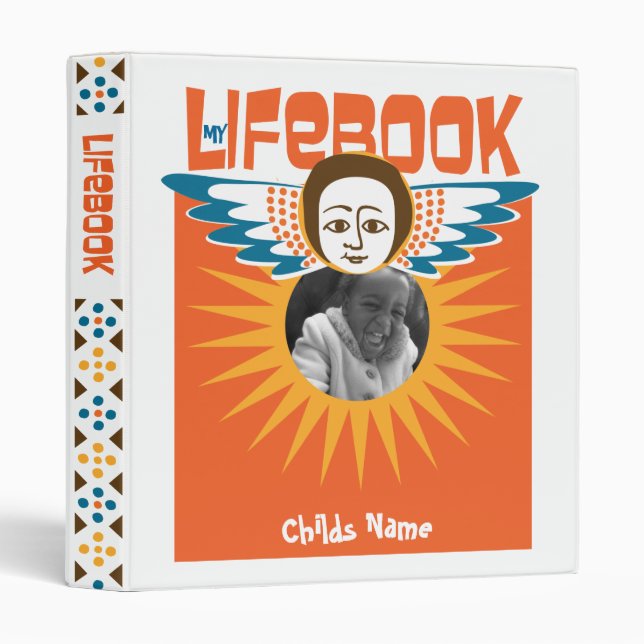 Classeur Livre de la vie d'adoption (Devant/Côté)