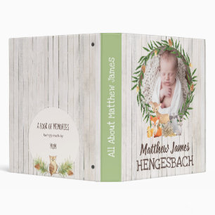Classeur Livre de mémoire de bébé d'amis de forêt