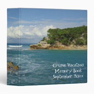 Classeur Livre de mémoire de vacances de paysage marin de