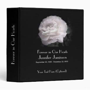 Classeur Livre de mémoire, Rose rose pâle pour toujours dan