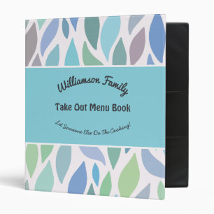 Classeur Livre de menu à retirer de la famille