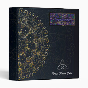 Classeur Livre de minuit de sorcières de mandala magique