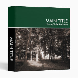 Classeur Livre de photo de région boisée - vert-foncé