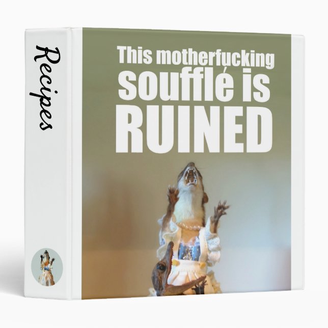 Classeur Livre de recette (Devant/Côté)