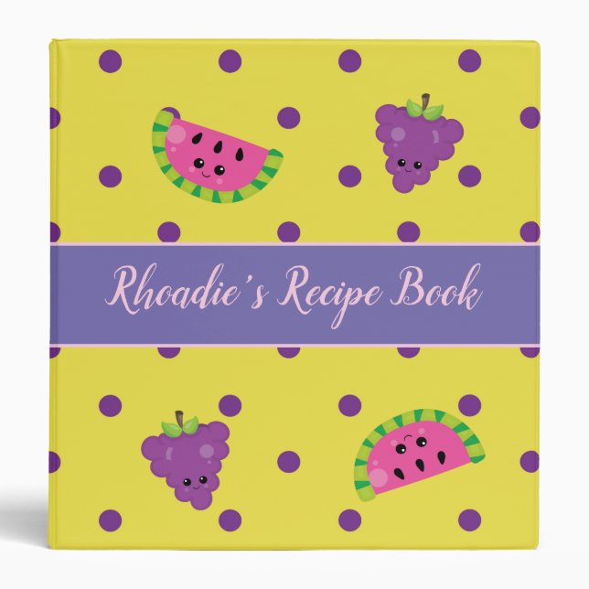 Classeur Livre de recette Cute Polka Dot (Devant)