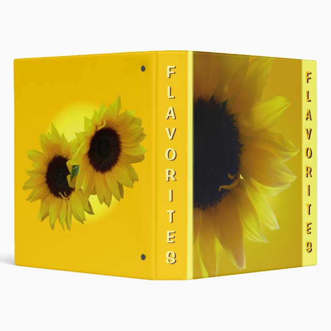 Classeur Livre de recette de tournesol - livre de recette (Arrière-plan)