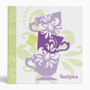 Classeur Livre de recette - tasses de thé