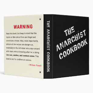 Classeur Livre de recettes anarchiste