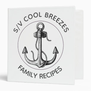 Classeur Livre de recettes d'Ancres russes nautiques person
