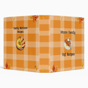 Classeur Livre de recettes d'automne