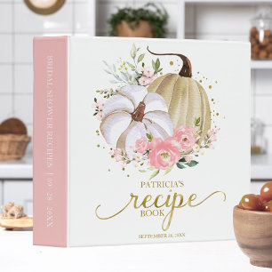 Classeur Livre de Recettes de Baby Shower d'Automne aux Cit