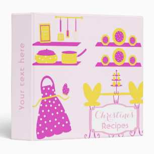 Classeur livre de recettes de cuisine vintage