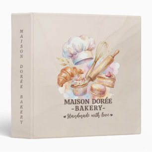 Classeur Livre de recettes de desserts de boulangerie pâtis