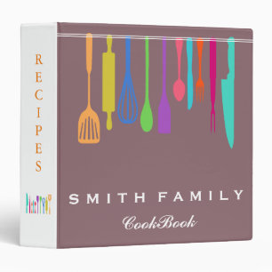 Classeur Livre de recettes de famille personnalisé Reliure 
