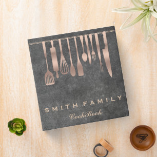 Classeur Livre de recettes de famille personnalisé Reliure 