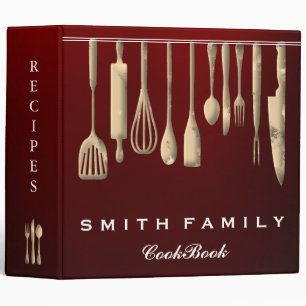 Classeur Livre de recettes de famille personnalisé Reliure 