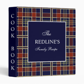 Classeur Livre de recettes de famille Red Buffalo Plaid Far