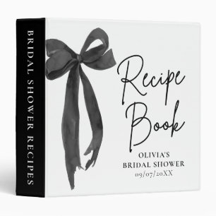 Classeur Livre de recettes de Fête des mariées Elegant Blac