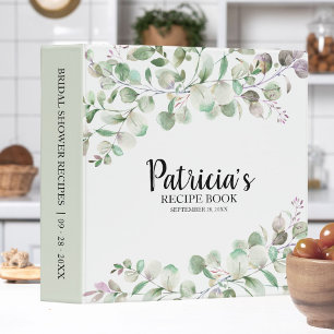 Classeur Livre de recettes de Fête des mariées Eucalyptus v