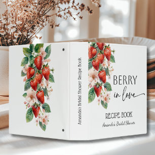 Classeur Livre de recettes de fête prénuptiale Strawberry B
