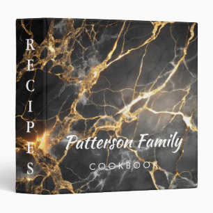 Classeur Livre de recettes de la famille d'argent personnal