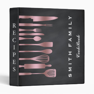 Classeur Livre de recettes de la famille du tableau noir
