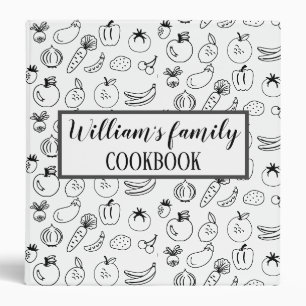 Classeur Livre de recettes de la famille personnalisée