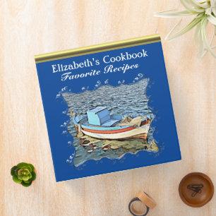 Classeur Livre de recettes de navire de nourriture de mer b