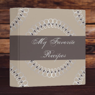 Classeur Livre de recettes Eyelets Platinum