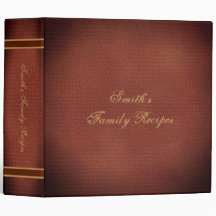 Livre de recettes familiales Faux Livre de cuir Sp