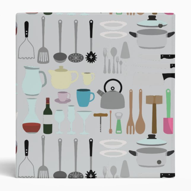 Classeur Livre de recettes familiales personnalisées (Dos)