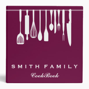 Classeur Livre de recettes familiales personnalisées