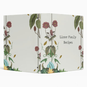 Classeur Livre de recettes florales vintages