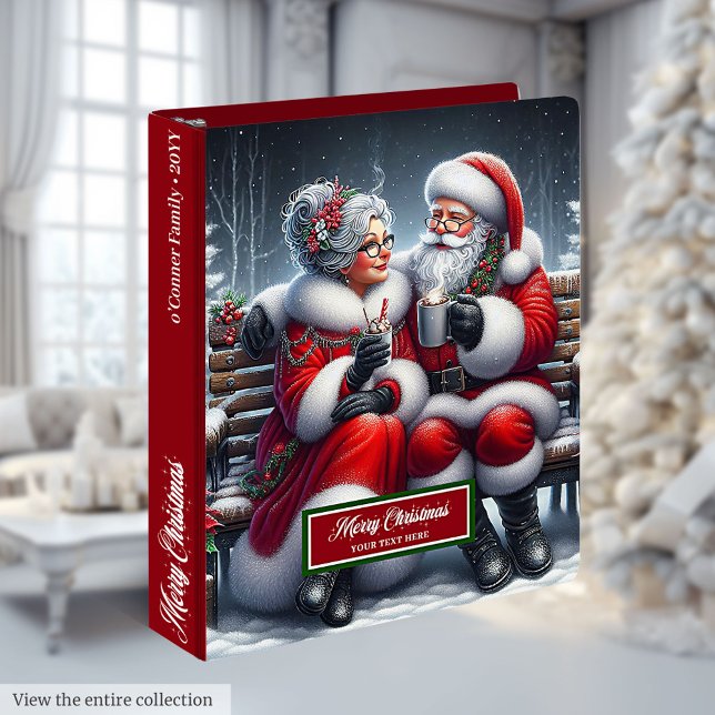 Classeur Livre de recettes indispensable de M. et Mme Claus (Must-Have Mr. and Mrs. Claus Recipe Book)