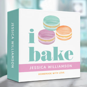 Classeur Livre de recettes Macaron Turquoise Purple Orange