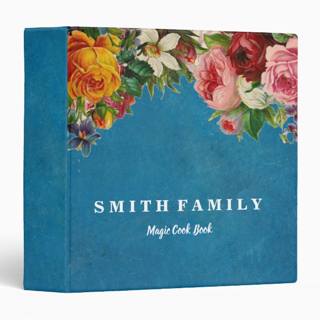 Classeur Livre de recettes magiques familiales personnalisé (Devant/Côté)