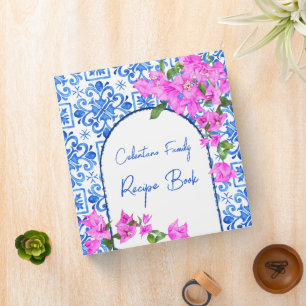 Classeur Livre de recettes Méditerranéen Bougainvillea Carr