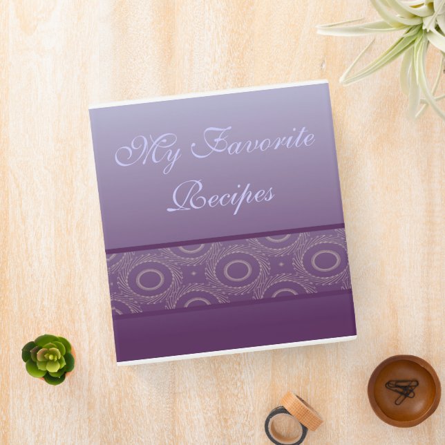 Classeur Livre de recettes Plum Circles (In Situ)