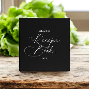 Classeur Livre de recettes - Script d'écriture manuscrite c