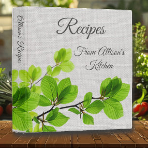 Classeur Livre de recettes Tissage de branche de lierre ver