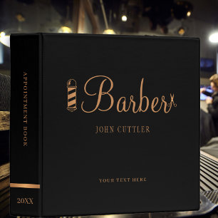 Classeur Livre de rendez-vous de salon de coiffure élégant 