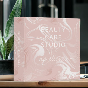 Classeur Livre de rendez-vous du salon en marbre rose vif