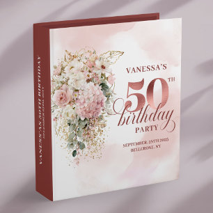 Classeur Livre de souvenir de 50e anniversaire avec design