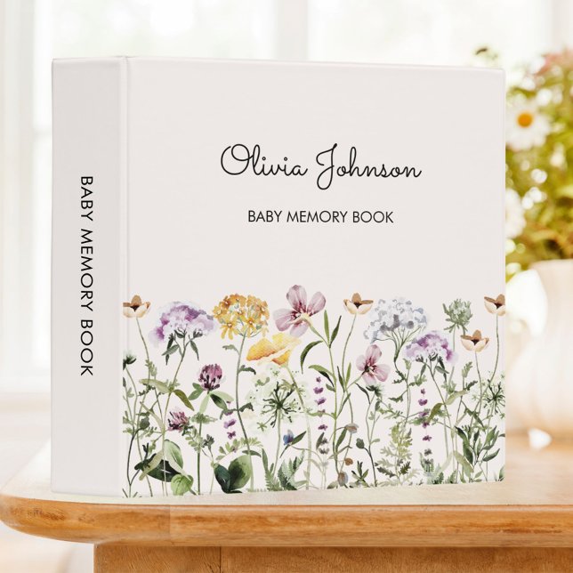 Classeur Livre de souvenirs de bébé pour jardin de fleurs s (In situ)