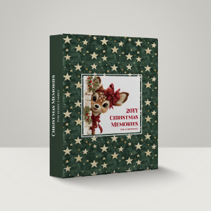Classeur Livre de souvenirs de Noël de rennes drôle et ludi